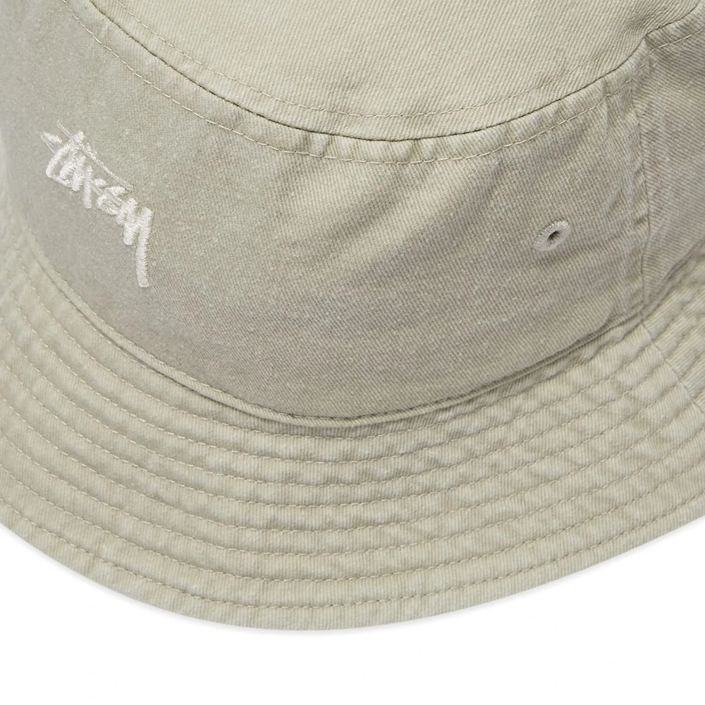 Stussy Washed Stock Bucket Hat - Image 2