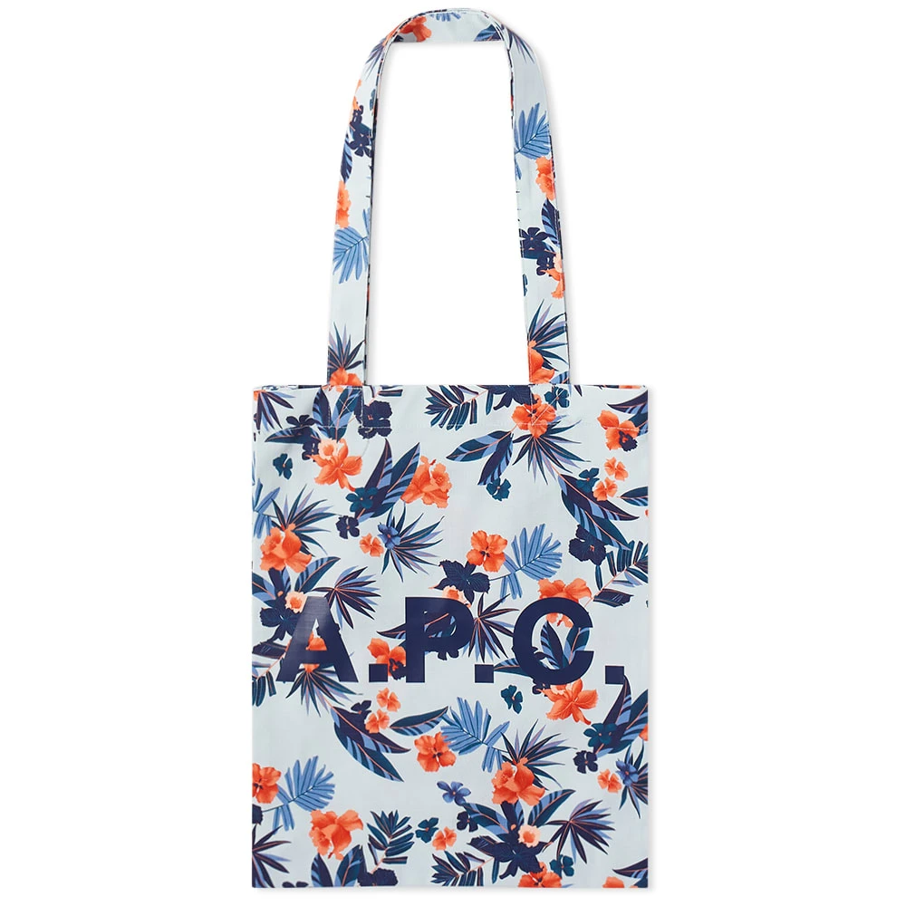 A.P.C. Lou Hawaiian Print Tote Bag