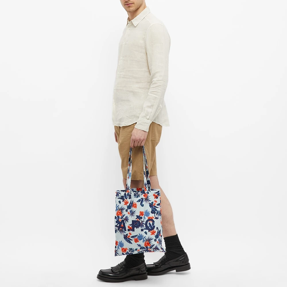 A.P.C. Lou Hawaiian Print Tote Bag - Image 3