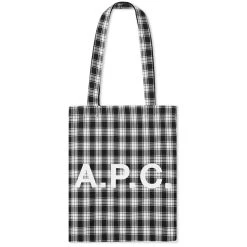 A.P.C. Lou Check Tote Bag
