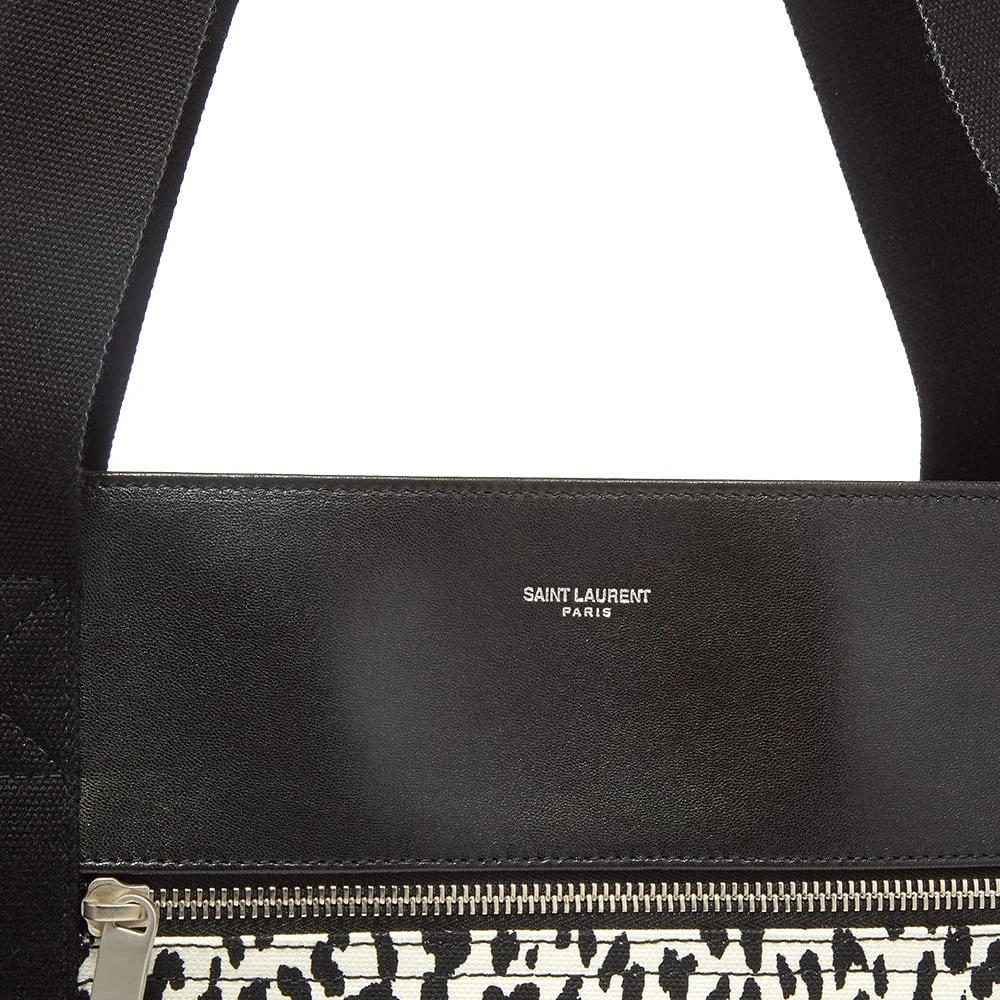 Saint Laurent Canvas & Leather Tote - Image 2