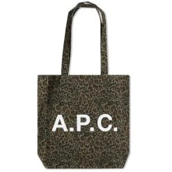 A.P.C. Lou Animal Print Tote