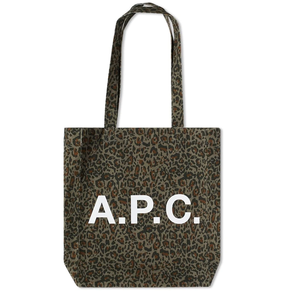A.P.C. Lou Animal Print Tote