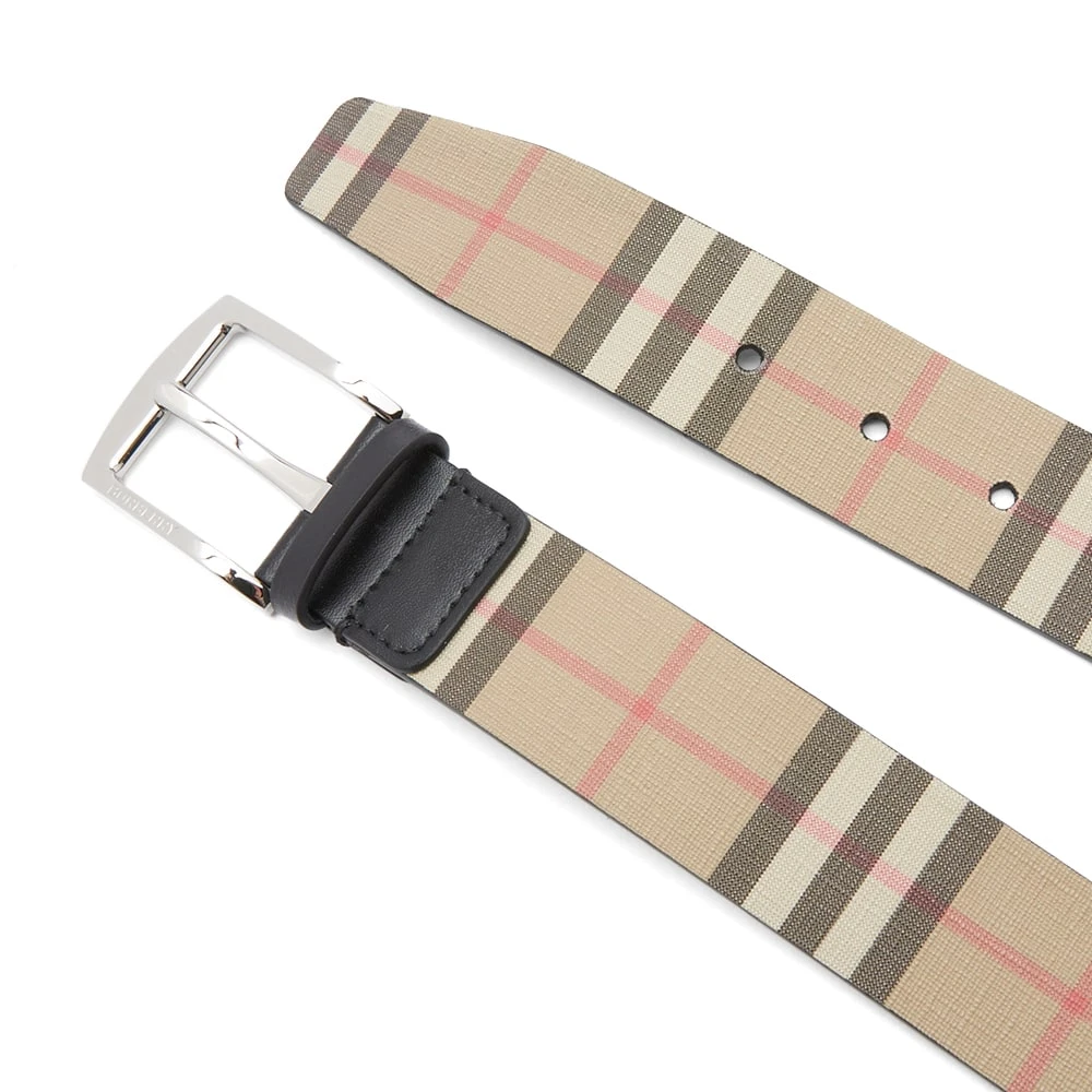 Burberry Gray Check Belt - Image 2