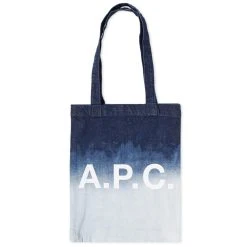 A.P.C. A.P.C Lou Denim Logo Tote
