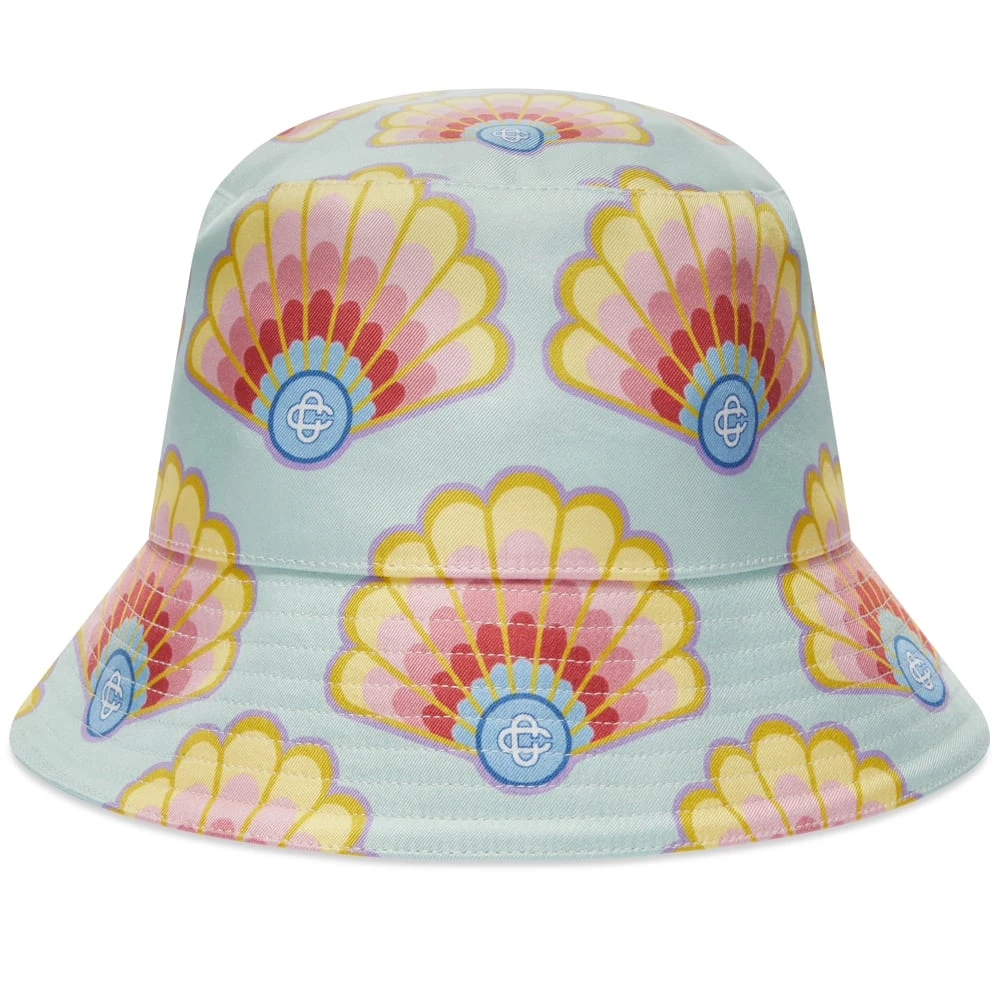 Casablanca Silk & Denim Bucket Hat