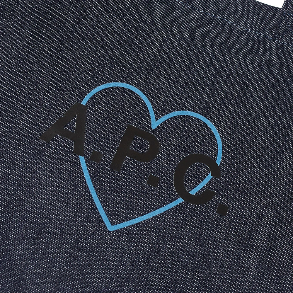 A.P.C. Saint Valentin Denim Tote - Image 2