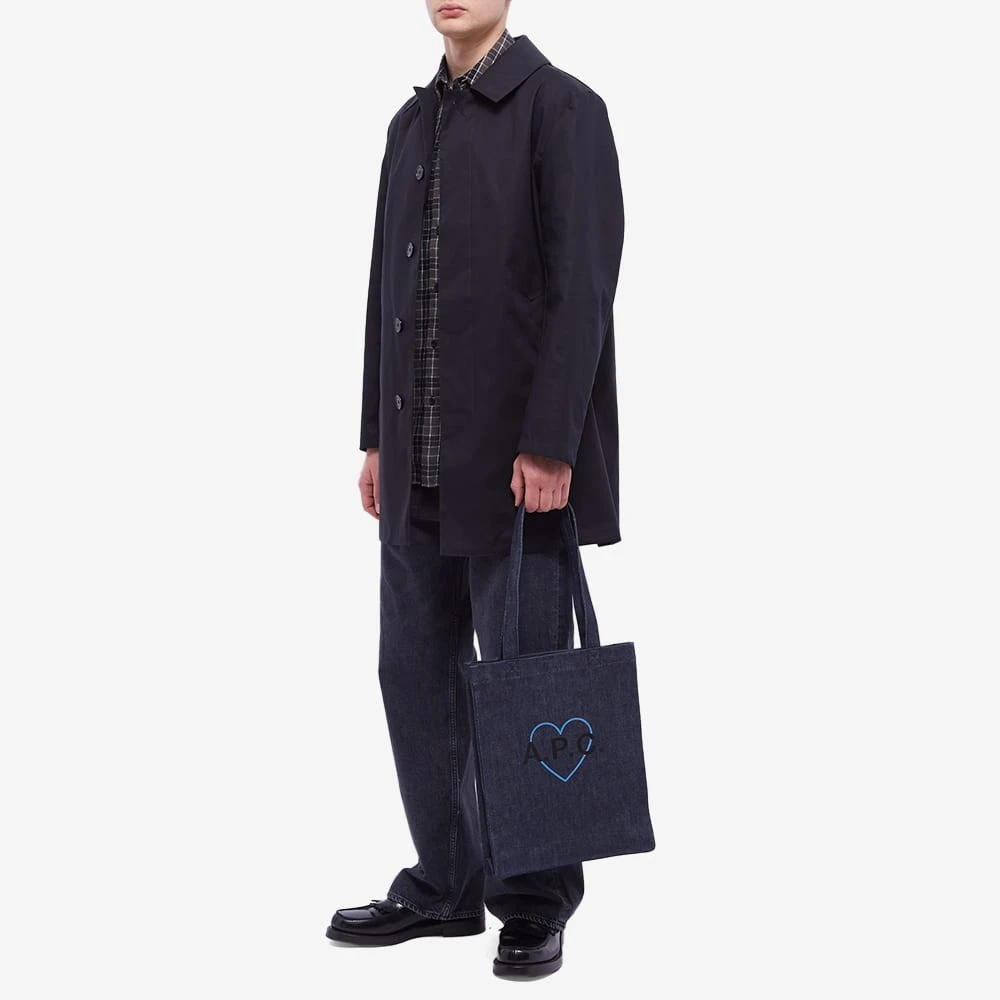A.P.C. Saint Valentin Denim Tote - Image 4