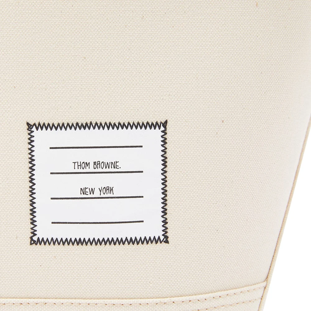 Thom Browne Canvas RWB Tote Bag - Image 3