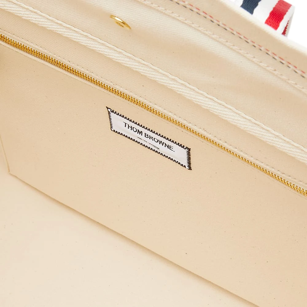 Thom Browne Canvas RWB Tote Bag - Image 4