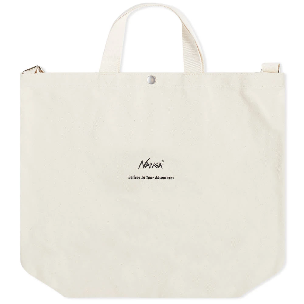 NANGA Logo 2 Way Canvas Tote - Image 2