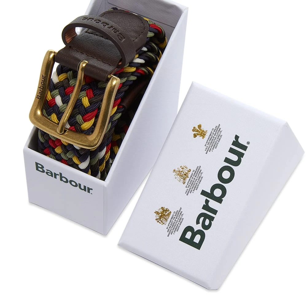Barbour Tartan Coloured Stretch Belt Gift Box - Image 3