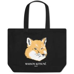 Maison Kitsune Maison Kitsuné Fox Head Tote Bag