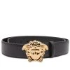 Versace Medusa Buckle Leather Belt