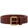 Barbour Matt Leather Belt