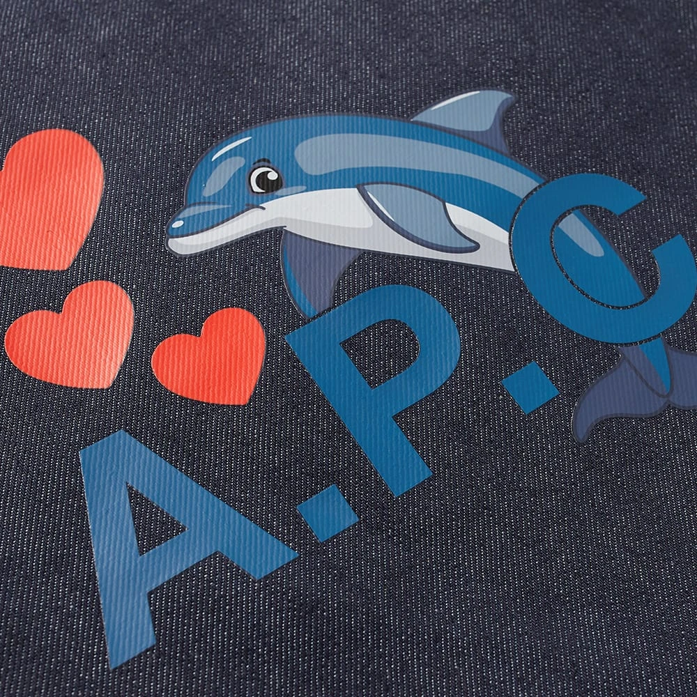 A.P.C. Lou Dolphin Logo Tote Bag - Image 4