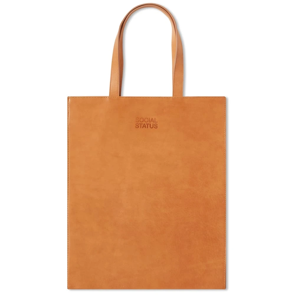 A.P.C. X Jean Touitou Social Status Denim Leather Tote - Image 2