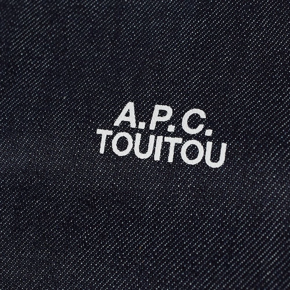 A.P.C. X Jean Touitou Social Status Denim Leather Tote - Image 3