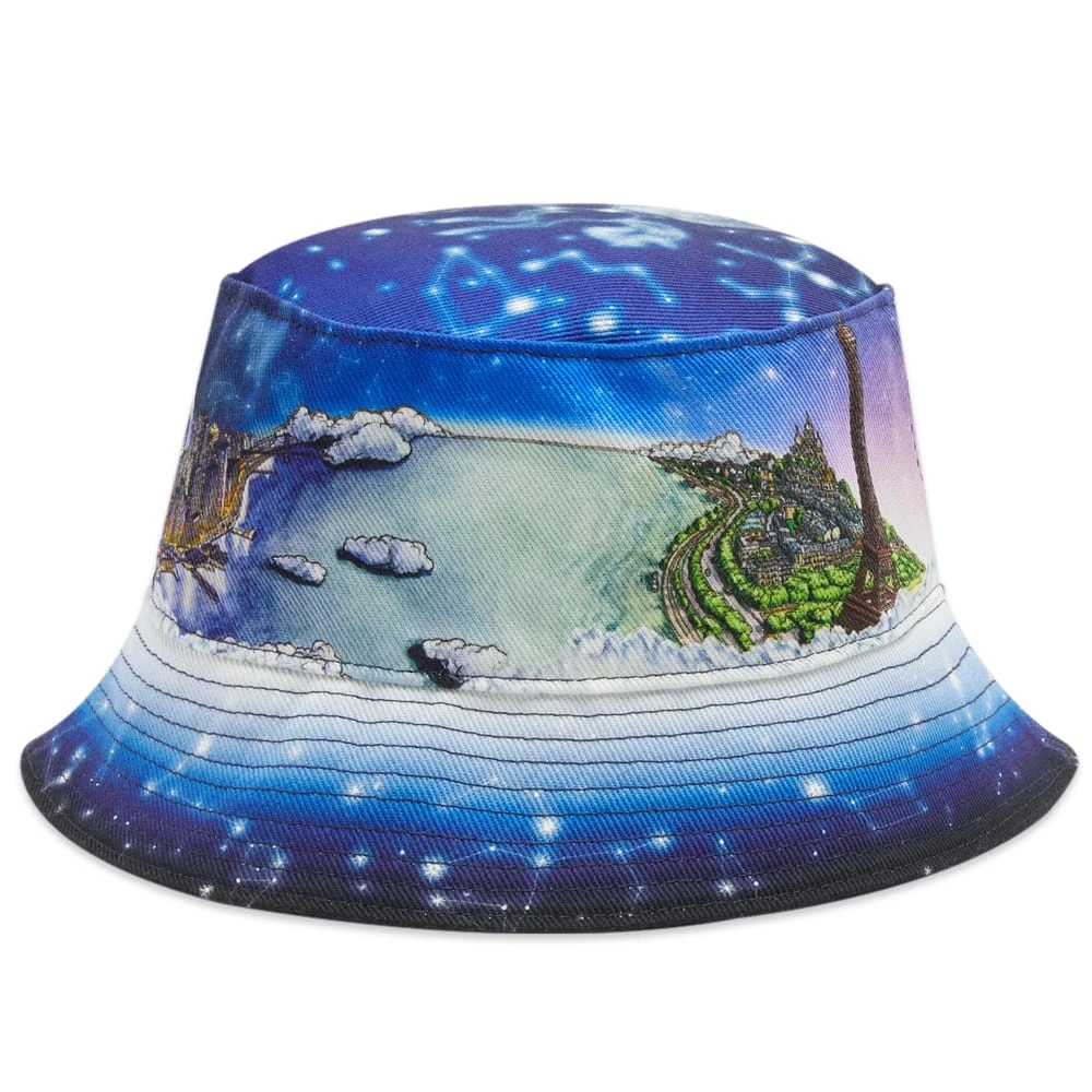 Casablanca Printed Denim Bucket Hat - Image 2