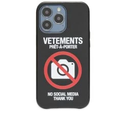 VETEMENTS No Social Media IPhone 13 Pro Case
