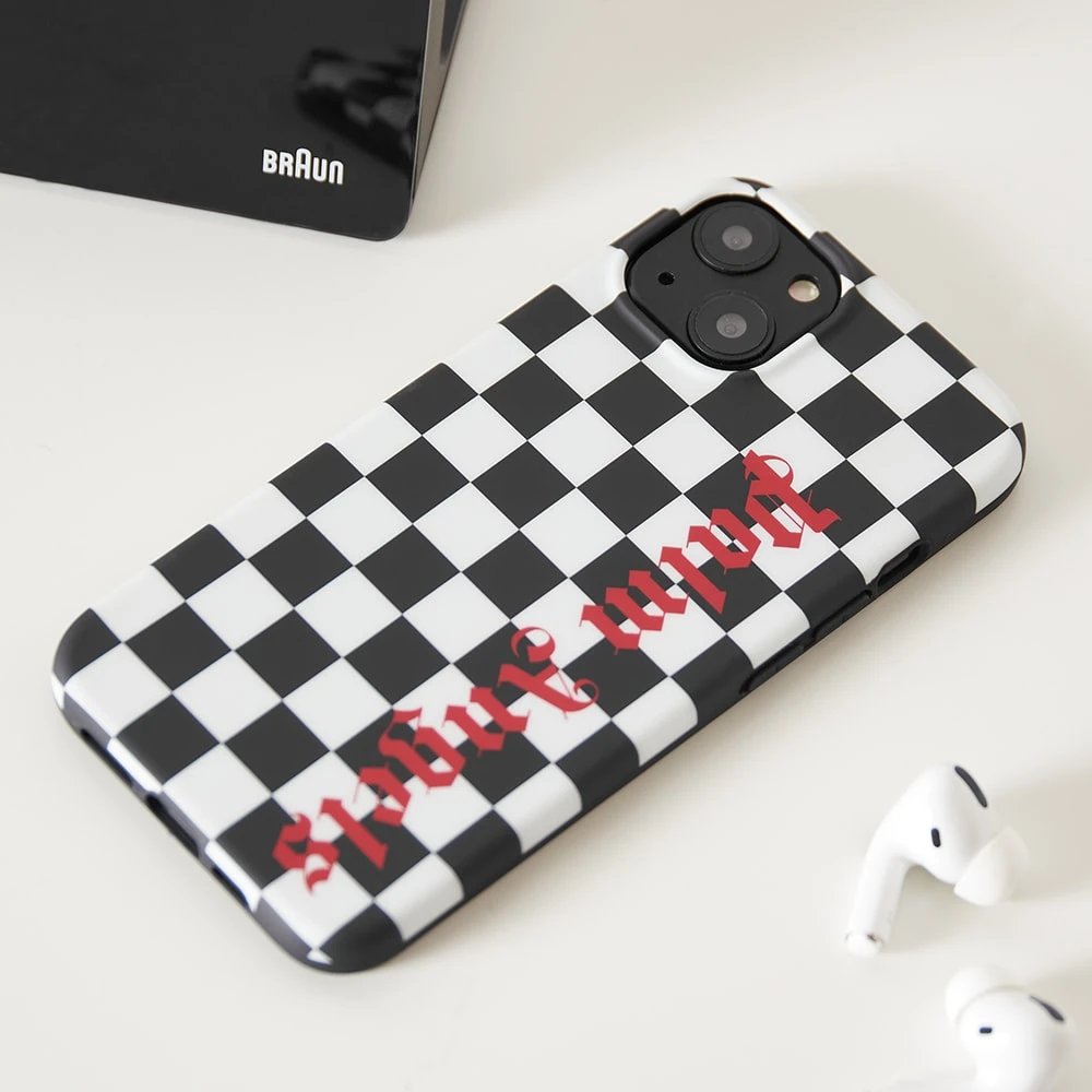 Palm Angels Checked Logo IPhone 13 Case - Image 4
