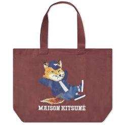 Maison Kitsune Dressed Fox Tote Bag