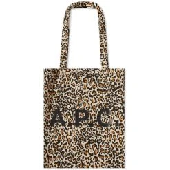 A.P.C. Lou Animal Print Tote