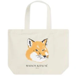 Maison Kitsune Maison Kitsuné Fox Head Tote Bag