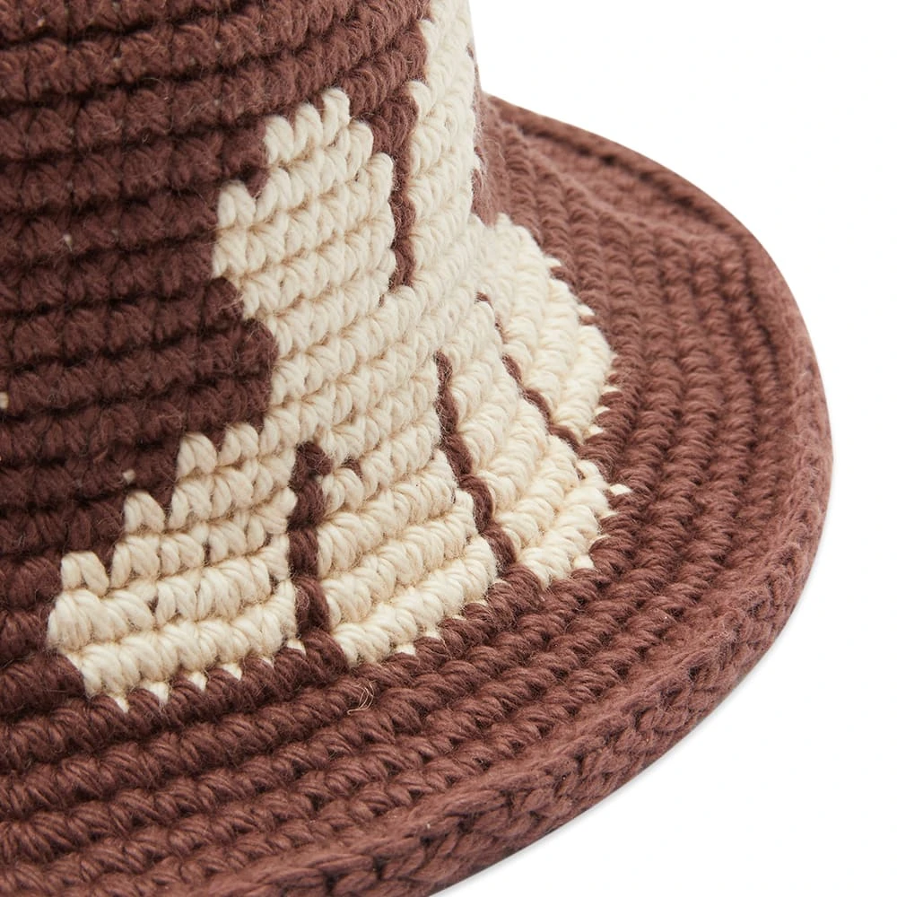 Checks Downtown Flower Crochet Bucket Hat - Image 2