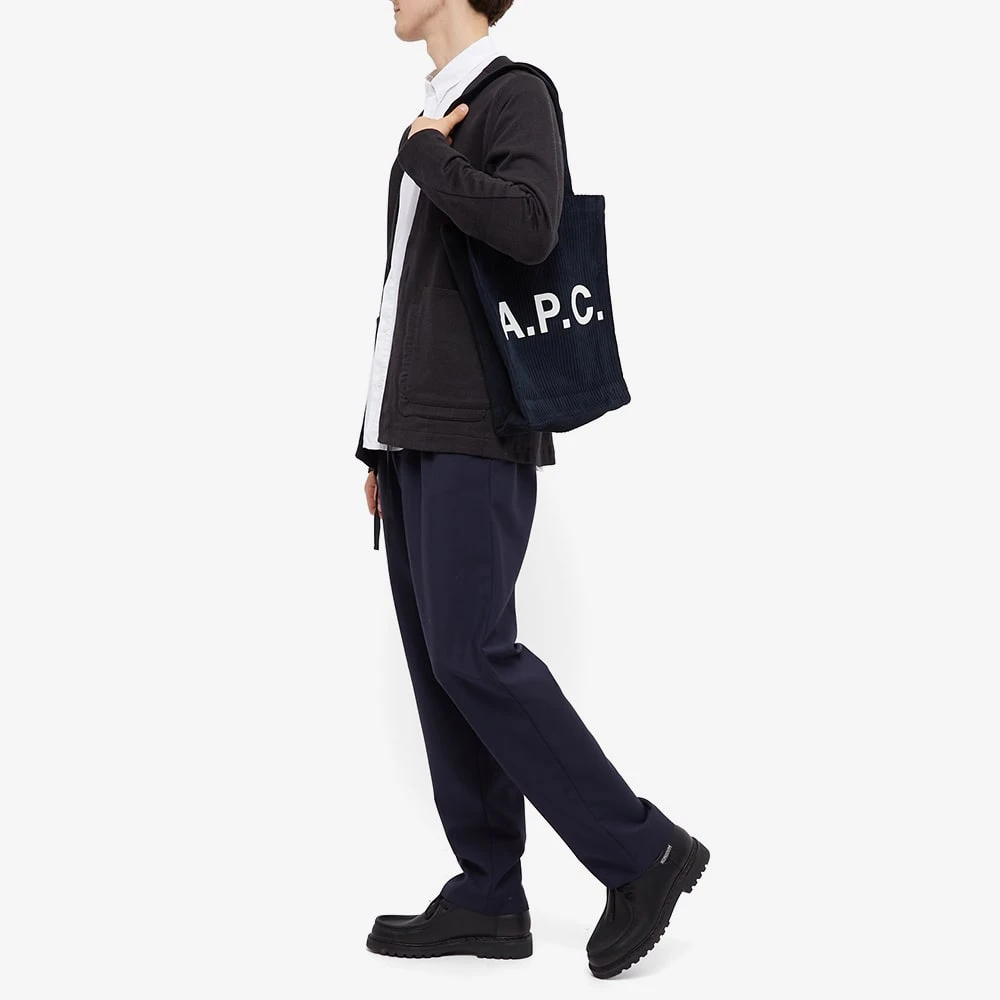 A.P.C. Lou Corduroy Tote Bag - Image 4