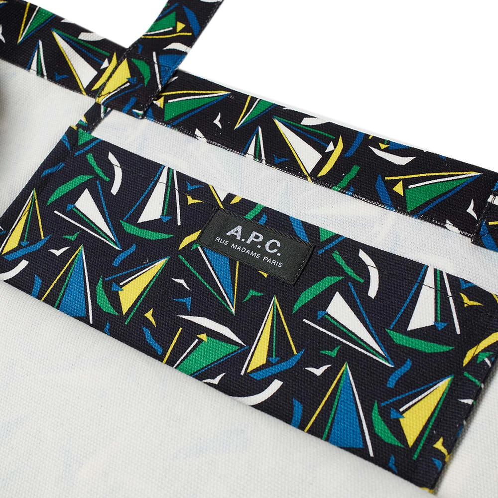 A.P.C. A.P.C Diane Boat Print Shopping Bag - Image 3